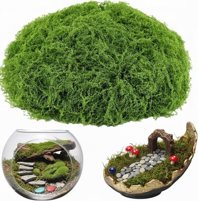 Zachte Kunstmos 150 g - UV-bestendige en Waterdichte Planten voor Binnen en Buiten, Perfect voor Creatieve Decoraties en Moswanden