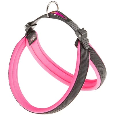 Ferplast Hondentuigje Agila Nylon/pu Zwart/roze 42-50 Cm
