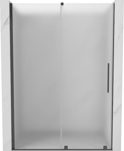 Mexen Velar schuifdouchedeur 130 , mat glas, geborsteld geweergrijs - 871-130-000-31-66