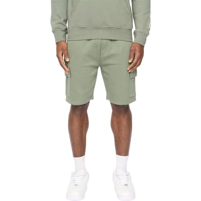 Crosshatch Heren Bardon Cargo Shorts (Olijf)