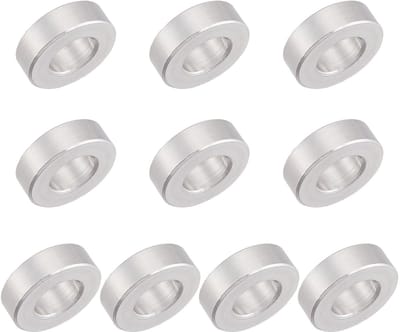 Dailygoods - Roestvrijstalen afstandhouders - Metalen afstandhouder schroef - 10 stuks - 8,2 mm ID x 16 mm OD x 5 mm L - Duurzaam en stabiel - Geschik...