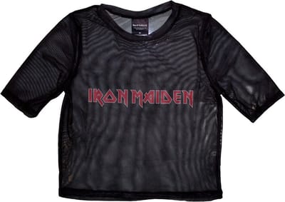 Iron Maiden - Logo Crop top - XXS - Zwart