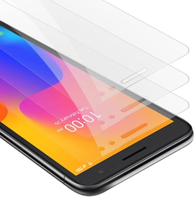 Cadorabo 3x Screenprotector geschikt voor Alcatel 1B 2022 - Beschermende Pantser Film in KRISTALHELDER - Getemperd (Tempered) Display beschermend glas in 9H hardheid met 3D Touch