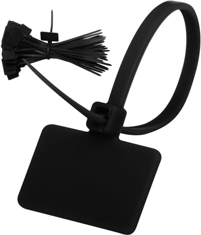 Daity 100 stuks - Kabel Labels - gekleurde snoerlabels tie wraps - zelfborgende nylon plastic kabelbinders - voor identificatie van draadkabels