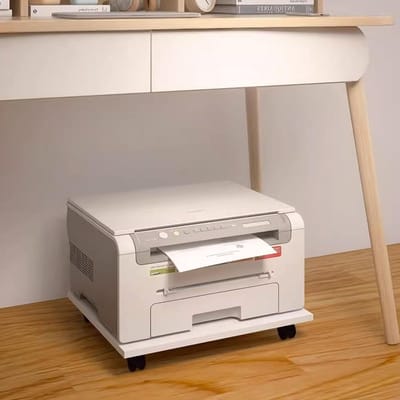 Mobiele Printstandaard - Rollende Plantenrek - Kantoor Organisatie - Met 4 Zwenkwielen - Niet Gespecificeerd - Wit