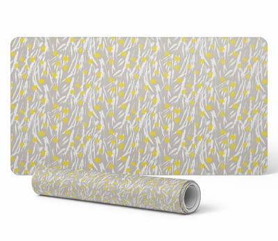 Designer laptop beschermmat met bloemenpatroon en takjes, 120x60 cm