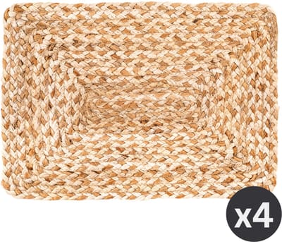 TISECO HOME STUDIO - Placemat GOLDEN BLEACH - SET/4 - jute - Rechthoek - 33x45 cm