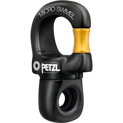 Petzl micro swivel zwart