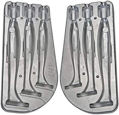 Zwem peddel kunstaas - Zachte lokaas mal - Vissen - Aluminium mal - 160-200mm - Zilver