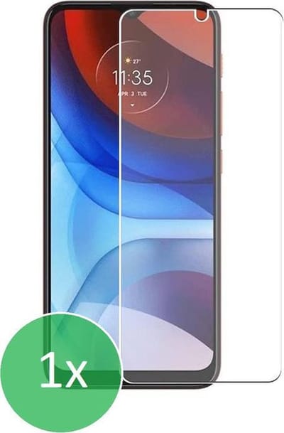 Geschikt Voor: Motorola Moto E7i Power - 1x Screenprotector - screen protector - glas - bescherm - beschermglas