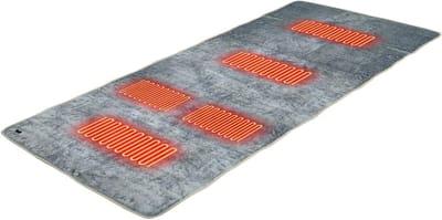 Verwarmde slaapzakvoering - Elektrische deken - Kamperen en reizen - Vijf zones warmte - 180x60 cm - Grijs