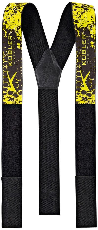 KUBLER KUBLER FOREST 87509123 Bretels HEREN Werkkleding Signaalgeel Zwart - Stretch - OEKO TEX