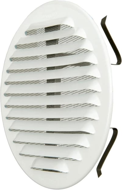 Ventilatie Rooster - Ronde Afdekking - Luchtcirculatie - Inclusief Hor - Ø 150 mm - Wit