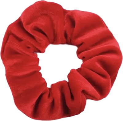 Kraagjeskopen.nl Scrunchie Velvet rood Haarelastiek Haaraccessoire - 1 stuk