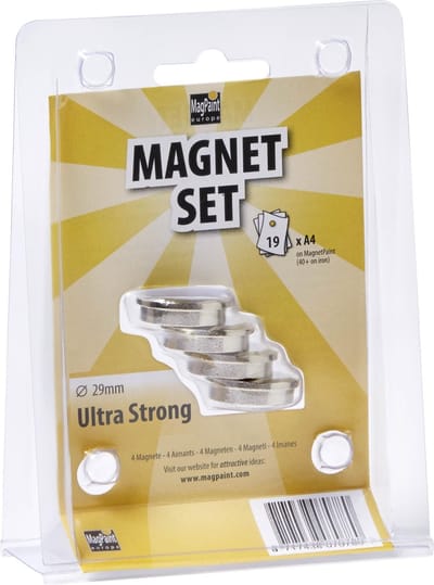MagPaint Magneetset Neodymium - 30mm - Set van 4 - Ultra Sterk