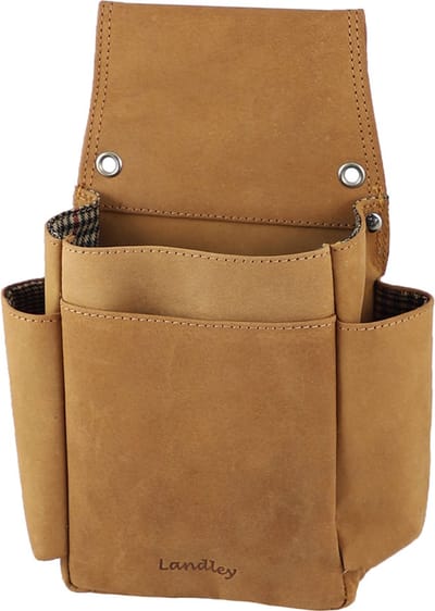 Landley Ruime Horeca Riem Holster - Geschikt voor Kelnerbeurs en Horeca Portemonnee - Vintage Hunter Leer - Cognac