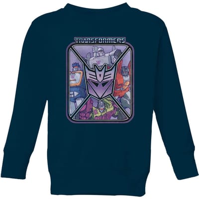 Transformers Decepticons Kids' Sweatshirt - Navy - 98/104 (3-4 jaar)