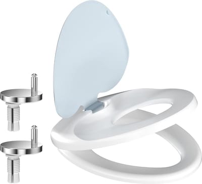 Soft Close Familie Toiletbril met Ingelbouwde Zindelijkheidstraining en Kinderzitje - Quick Release - Eenvoudige Reiniging - Standaard O-vorm Toiletdeksel Cover
