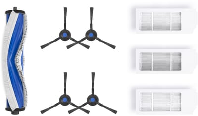 ECOVACS - DEEBOT N20 familie - Service Kit - Antibacterieel - 1x Anti-Verwarring Hoofdborstel 4x Zijborstels 3x Antibacteriële Filters