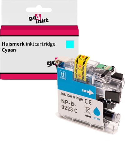 Go4inkt compatible met Brother LC-223 c inkt cartridge cyaan