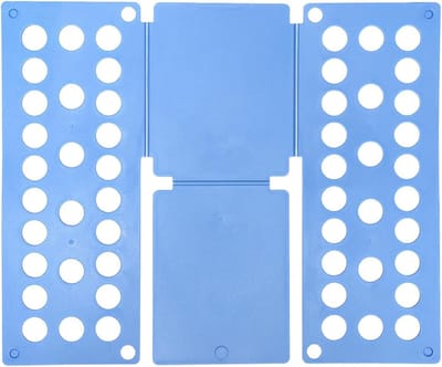 Kleding vouwplank - Was organizer - Kleding netjes vouwen - Opvouwbaar en compact - 40x48 cm - Lichtblauw