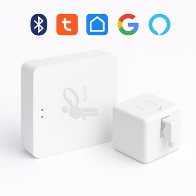 Narvie Slimme Combi Set – Gateway + Fingerbot – Bluetooth | ZigBee | Alexa & Google Compatible