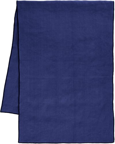 ASA Selection tafelloper Deep Blue, tafelkleed, halflinnen, blauw, 135 x 50 cm, 37782065