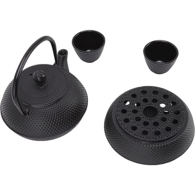 Ensemble de bouilloire en fonte 800 ml en fonte à économie d'énergie Théière en fonte luxueuse très durable avec L