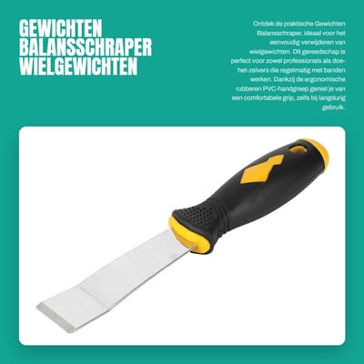 Dailygoods- Balansschraper Antislip Handgreep - Wielgewichten - Bandenmontagegereedschap - Demontagegereedschap - Gesmeed Staal - Duurzaam en Sterk