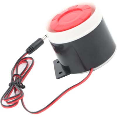 DC 12V Bedrade Mini Alarm Hoorn Huisbeveiliging 110 dB Geluid Alarmsysteem gray