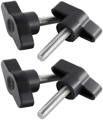 T-wing schroef M6 x 45mm voor stevige bevestiging, metaal, schroefbevestiging, duurzaam gebruik