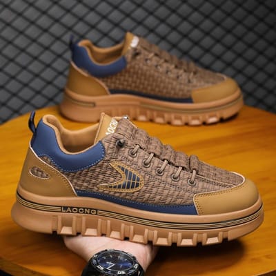 Platform Casual Board Schoenen Heren Chunky Sneakers Mode Heren Gevulkaniseerde Schoenen Antislip Luxe Heren Sneakers 39 orange