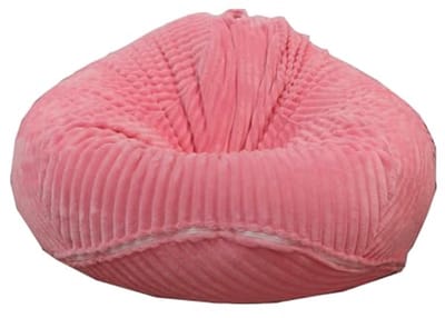 Zitzakhoes - Stoelhoes Opbergzak - Knuffels Opbergen - Wasbare Zachte Stof - Maat XL - Roze