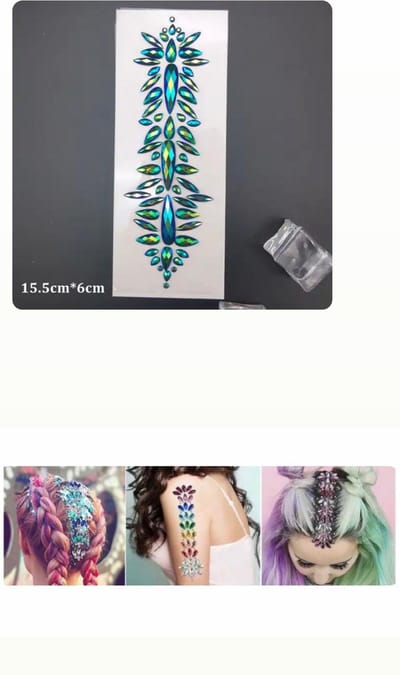 Akyol - Blauwe Gezichtsjuwelen – gezichtsteentjes - gezicht glitters– diamantjes – carnaval- plak diamantjes- diamantjes voor gezicht - bohemian feest - bohemian – festival – gezichtsdecoratie – decoratie - sticker - stickervel -glitters