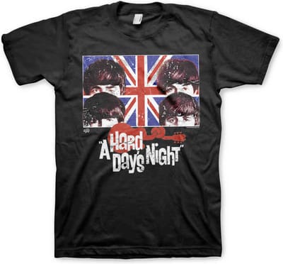 The Beatles Unisex Tshirt -3XL- A Hard Day's Night Zwart