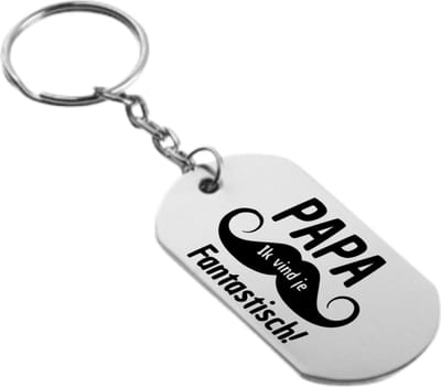Akyol - papa ik vind je fantastich sleutelhanger - Papa - familie - cadeau - 54 x 29mm