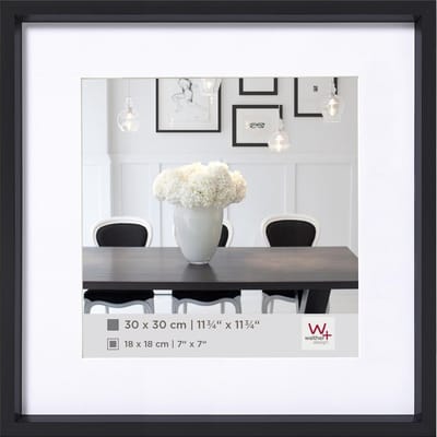 Walther Steel Style - Kunststof lijst - Fotoformaat 40x40 cm - Zwart