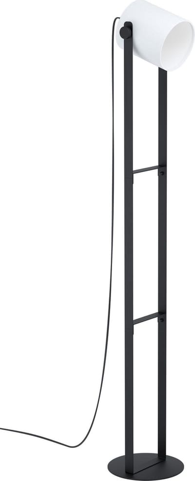 EGLO Hornwood 1 Vloerlamp - E27 - 139,5 cm - Zwart/Wit