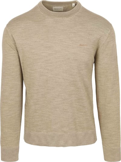 Gant Sunfaded Trui Beige - Maat L - Heren - Pullovers