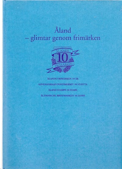 HARDCOVER FOTOBOEK met 10 JAAR POSTZEGELS ALAND ( FINLAND )