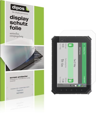 dipos – 2x Matte Beschermfolie geschikt voor Topicon MDT864 | Krasbestendige & antireflecterende Screenprotector Ultra-Thin