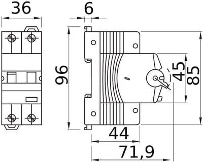 Gewiss GW95327 Aardlekschakelaar/zekeringautomaat 1-fasig 2-polig 16 A 0.03 A 230 V