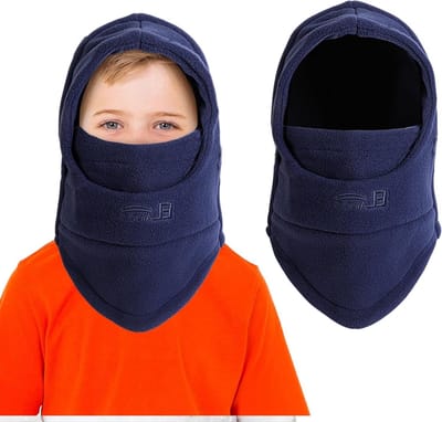 Thermische Fleece Balaclava voor Kinderen - Multifunctionele Winddichte Ski Masker, Verstelbare Hoed en Nekwarmer voor Fietsen en Schaatsen