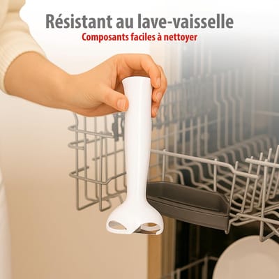 Handmixer Elektrisch - Keukenmixer Staafmixer - Gladde Sauzen Maken - 400 Watt Vermogen - 36 x 6 x 6 cm