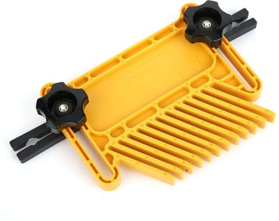 Dailygoods - Houtbewerking Feather Board Set - Veiligheidshulpmiddel - Geel - Handgereedschap - Perfect voor Router Tafels en Zagen - Ideaal voor Timm...