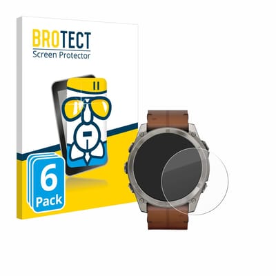 Screenprotector 6 Stuks voor Garmin Fenix 8 / 8 Pro / 9 (51 mm) Beschermglas transparant