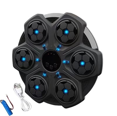 Muziek Boksmachine - Bokstrainer - Interactieve Workout - Dynamische Verlichting - 38 cm Breed - Zwart