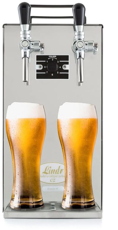 Biertap Kontakt 40 2-lijns droge koeler, doorstroomkoeler 50 liter/u, Green Line