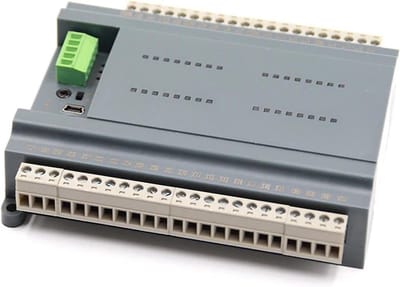 Industriële PLC Regelaar - Automatiseringscontroller Vochtregelaar - Industriële Automatisering - Analoge Ingangen PT100 - 12DI 12DO - Grijs