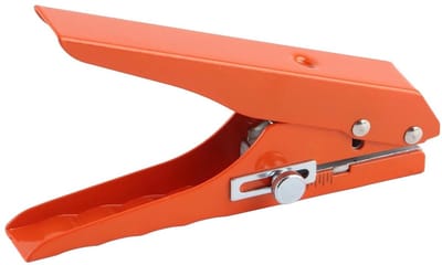 Enkele Perforator - Handzame Perforator - Papier Werk - Verstelbare Schaal - 8 mm Gaten - Zilverkleurig